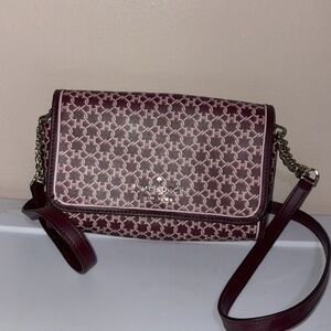 Plum Color Kate Spade Medium Size Purse